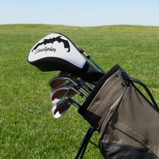 Vleermuisontwerp Golfheadcover (Insitu)