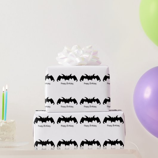Vleermuisontwerp verjaardagscadeau cadeaupapier (Feestgeschenken)