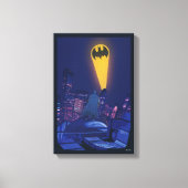 Vleermuissignaal boven Gotham Canvas Afdruk (Voorkant)