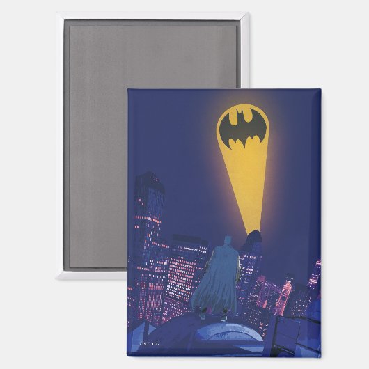 Vleermuissignaal boven Gotham Magneet (Voorkant / Achterkant)