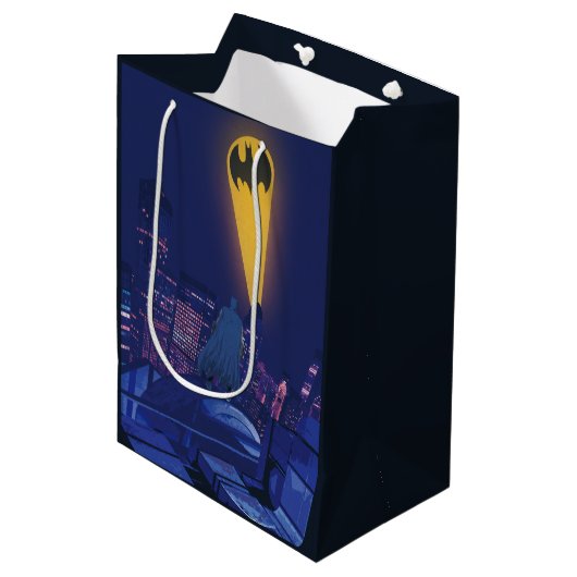 Vleermuissignaal boven Gotham Medium Cadeauzakje (Voorkant Gekanteld)