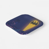 Vleermuissignaal boven Gotham Papieren Bordje (Gebogen)