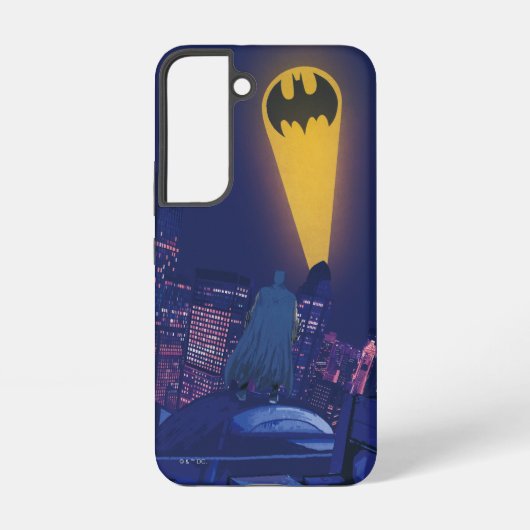 Vleermuissignaal boven Gotham Samsung Galaxy Hoesje (Achterkant)