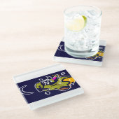 Vleermuissterren Glazen Onderzetter (Schuin)