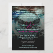 Vleermuisvleugel Maan Sprookjesachtig Halloween Fe Kaart (Achterkant)