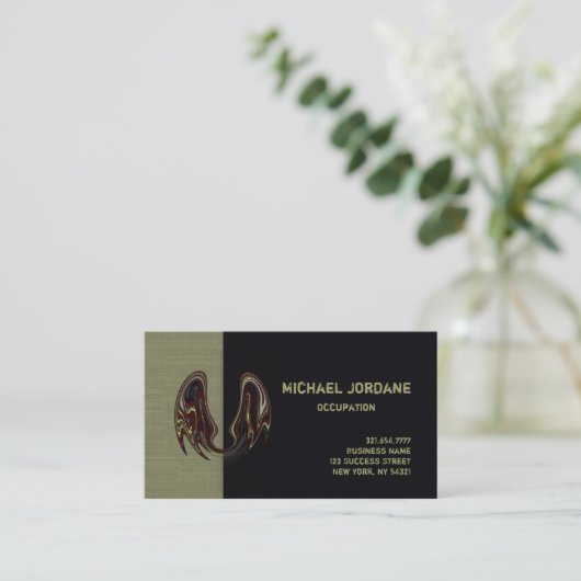 Vleermuisvleugels KLEUR / PAPIER / VORM OPTIES - Visitekaartje (Staand voorkant)