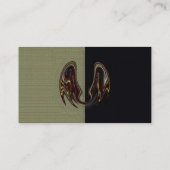 Vleermuisvleugels KLEUR / PAPIER / VORM OPTIES - Visitekaartje (Achterkant)