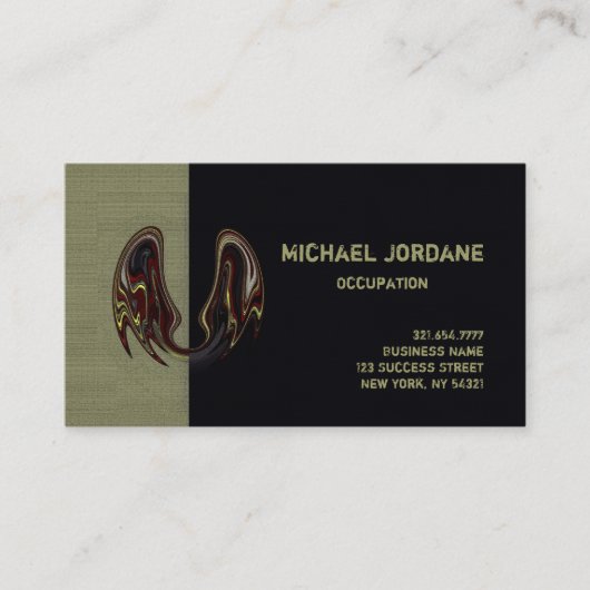 Vleermuisvleugels KLEUR / PAPIER / VORM OPTIES - Visitekaartje (Voorkant)