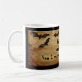Vleermuisvleugels & Koffie Halloween Mok (Links)