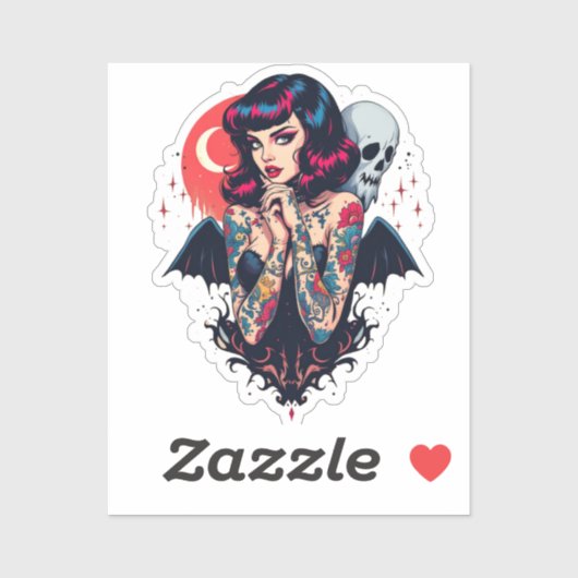 Vleermuisvleugelschoonheid Sticker (Vel)