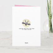Vleermuizen Amore Schattige Vleermuis Valentijnsda Kaart (Achterkant)