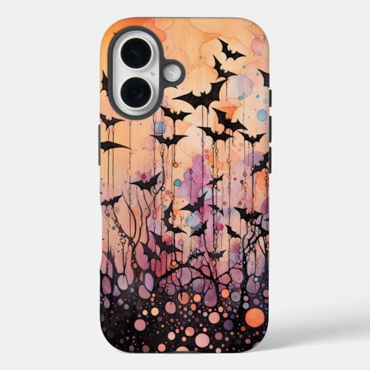 Vleermuizen en Abstracte Halloween Case-Mate iPhone Case (Achterkant)
