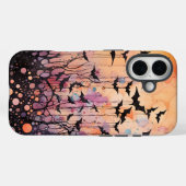 Vleermuizen en Abstracte Halloween Case-Mate iPhone Case (Achterkant (horizontaal))