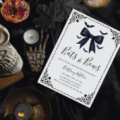 Vleermuizen en bogen Halloween baby shower uitnodi Kaart