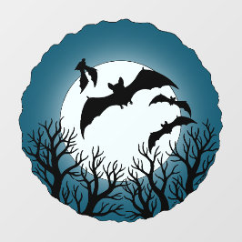 Vleermuizen en Bomen Tegen de Maan Raamsticker