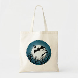 Vleermuizen en Bomen Tegen de Maan Tote Bag