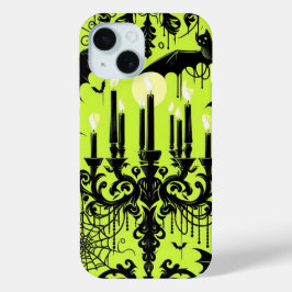 Vleermuizen en Kaarsen iPhone 15 Case