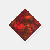 Vleermuizen en manen rode en zwarte herfst servet (Hoek)