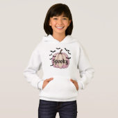 Vleermuizen en pompoen Halloween Sweater Pastel (Voorkant volledig)