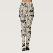 vleermuizen en spinnenwebben op Distressed Stripe Leggings (Achterkant)