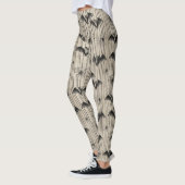 vleermuizen en spinnenwebben op Distressed Stripe Leggings (Links)