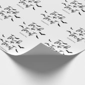 Vleermuizen En Trick Or Treat Script Tekst Hallowe Cadeaupapier (Hoek)