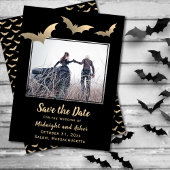 Vleermuizen Foto Halloween Bruiloft Save The Date