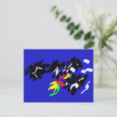 Vleermuizen Herfst Briefkaart (Staand voorkant)