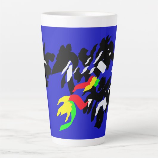 Vleermuizen Herfst Latte Mok (Voorkant)
