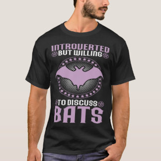 Vleermuizen Introverte Vleermuis Dier Vleermuis T-shirt