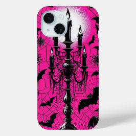 Vleermuizen & Kaarsen iPhone 15 Case