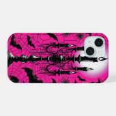 Vleermuizen & Kaarsen iPhone 15 Case (Achterkant horizontaal)