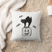vleermuizen kat pompoen halloween kussen (Deken)