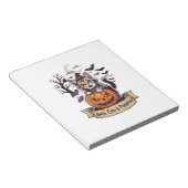 Vleermuizen Katten Pompoenen Halloween Heks Kat Gr Notitieblok (Schuin)