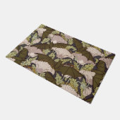 Vleermuizen & klaprozen, dieren & bloemen design a deurmat (Schuin)