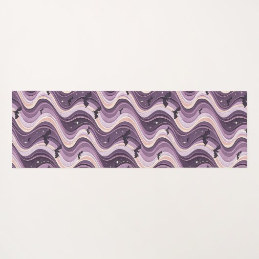 Vleermuizen, manen en hemelse golven yogamat (Achterkant (horizontaal))