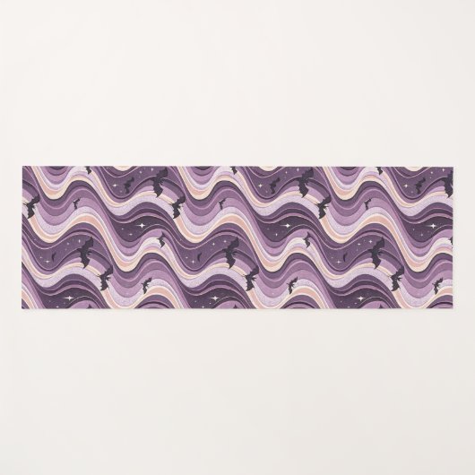 Vleermuizen, manen en hemelse golven yogamat (Voorkant (horizontaal))