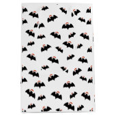 Vleermuizen met kerstmutsen medium cadeauzakje (Voorkant)