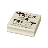 Vleermuizen Pompoen & Geest Trick or Treat Hallowe Rubberstempel (Stempel)