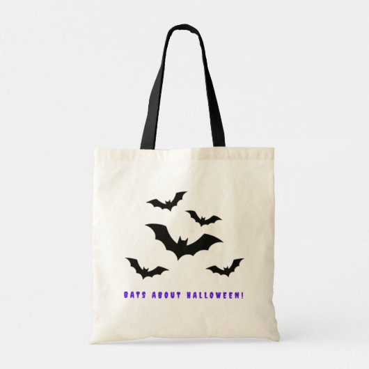 Vleermuizen rond Halloween Tote Bag (Achterkant)