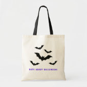 Vleermuizen rond Halloween Tote Bag (Voorkant)