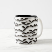 vleermuizen tweekleurige koffiemok (Voorkant rechts)