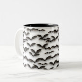 vleermuizen tweekleurige koffiemok (Voorkant links)