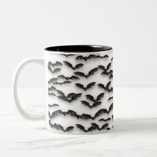 vleermuizen tweekleurige koffiemok (Links)
