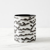 vleermuizen tweekleurige koffiemok (Center)