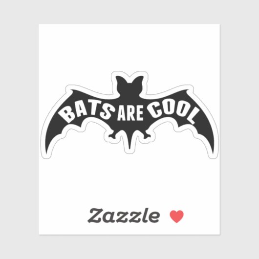 Vleermuizen zijn coole laptops sticker (Vel)
