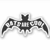 Vleermuizen zijn coole laptops sticker (Voorkant)