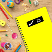 Vleermuizen - zwart | waterdicht etiket