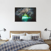 Vleermuizengrot in Airai, Palau, Micronesia Canvas Afdruk (Insitu (Slaapkamer))
