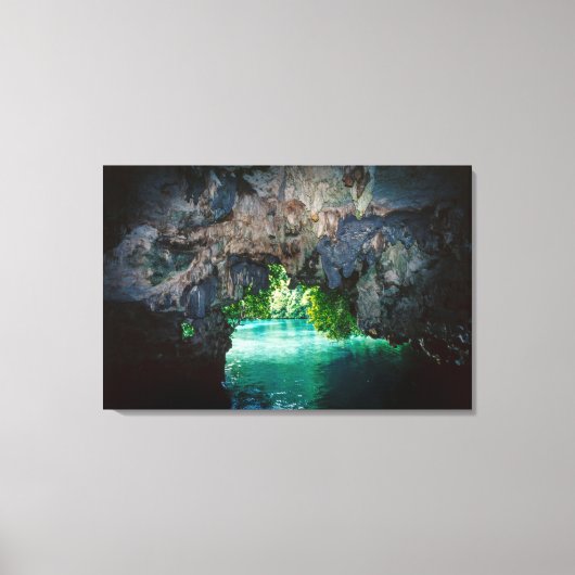 Vleermuizengrot in Airai, Palau, Micronesia Canvas Afdruk (Voorkant)